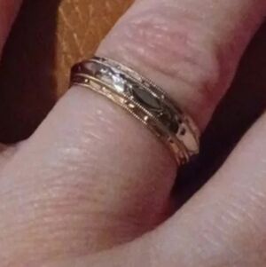 New yellow tone wedding band